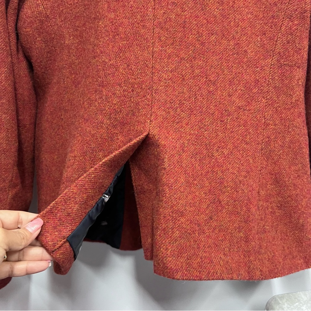 Talbots Rust Tweed Blazer Jacket - Picture 16 of 16